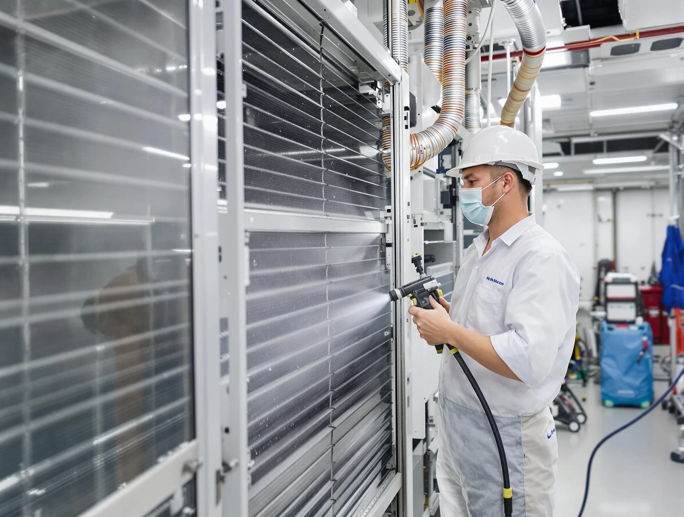 Professional AC coil cleaning by Blackstone Air Duct Cleaning in Blackstone