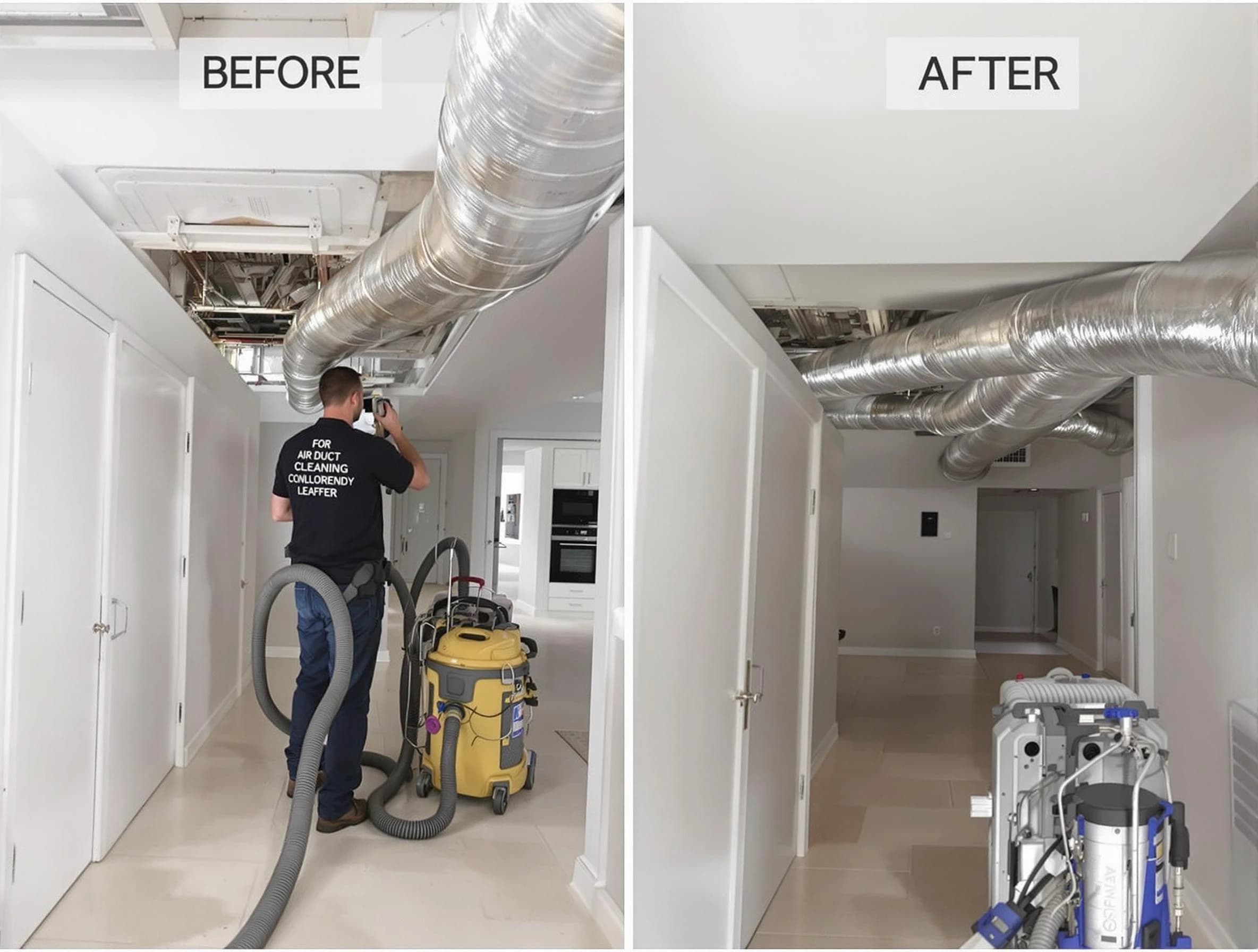 Blackstone Air Duct Cleaning professional performing thorough air duct cleaning in Blackstone