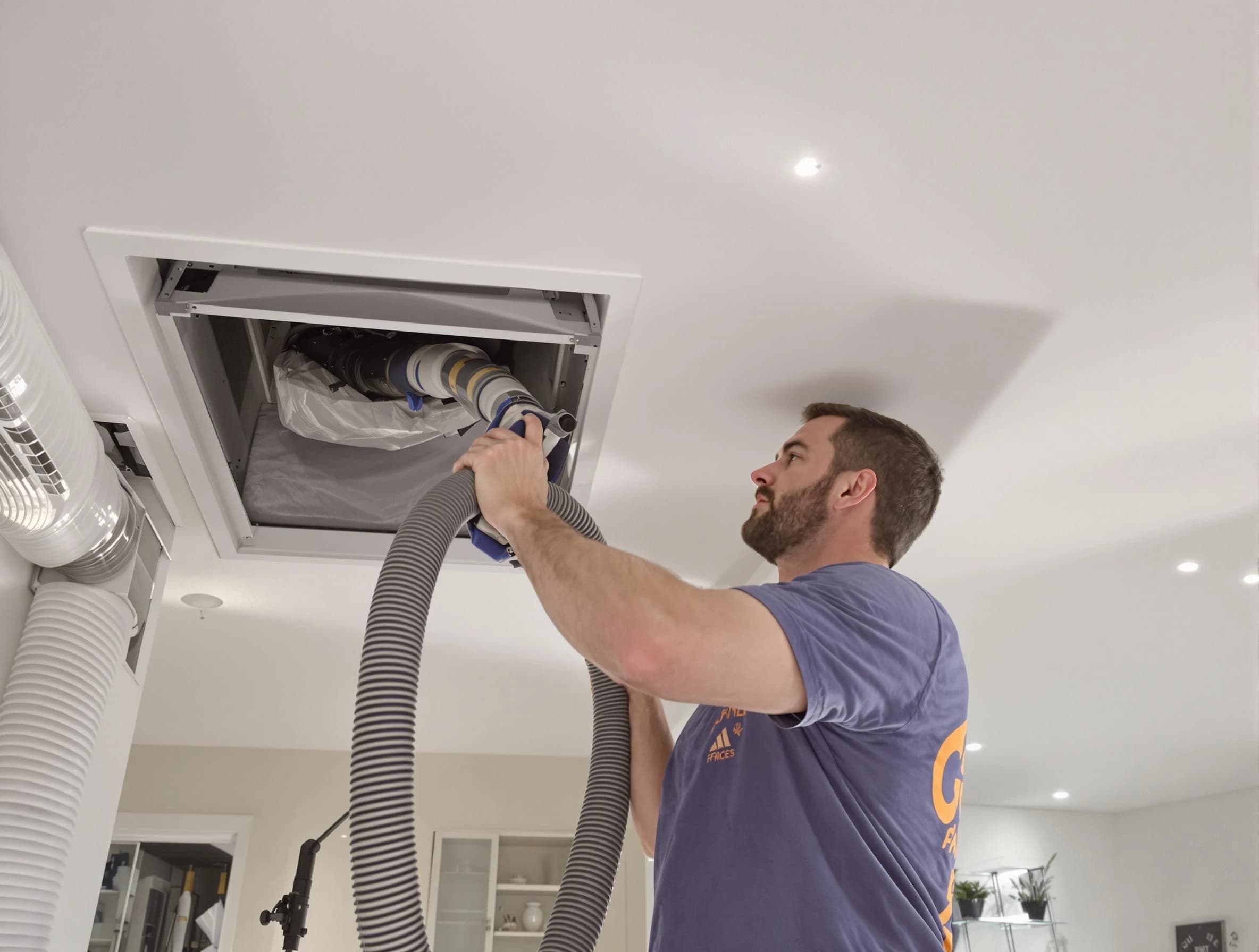 Precision indoor duct cleaning by Blackstone Air Duct Cleaning in Blackstone