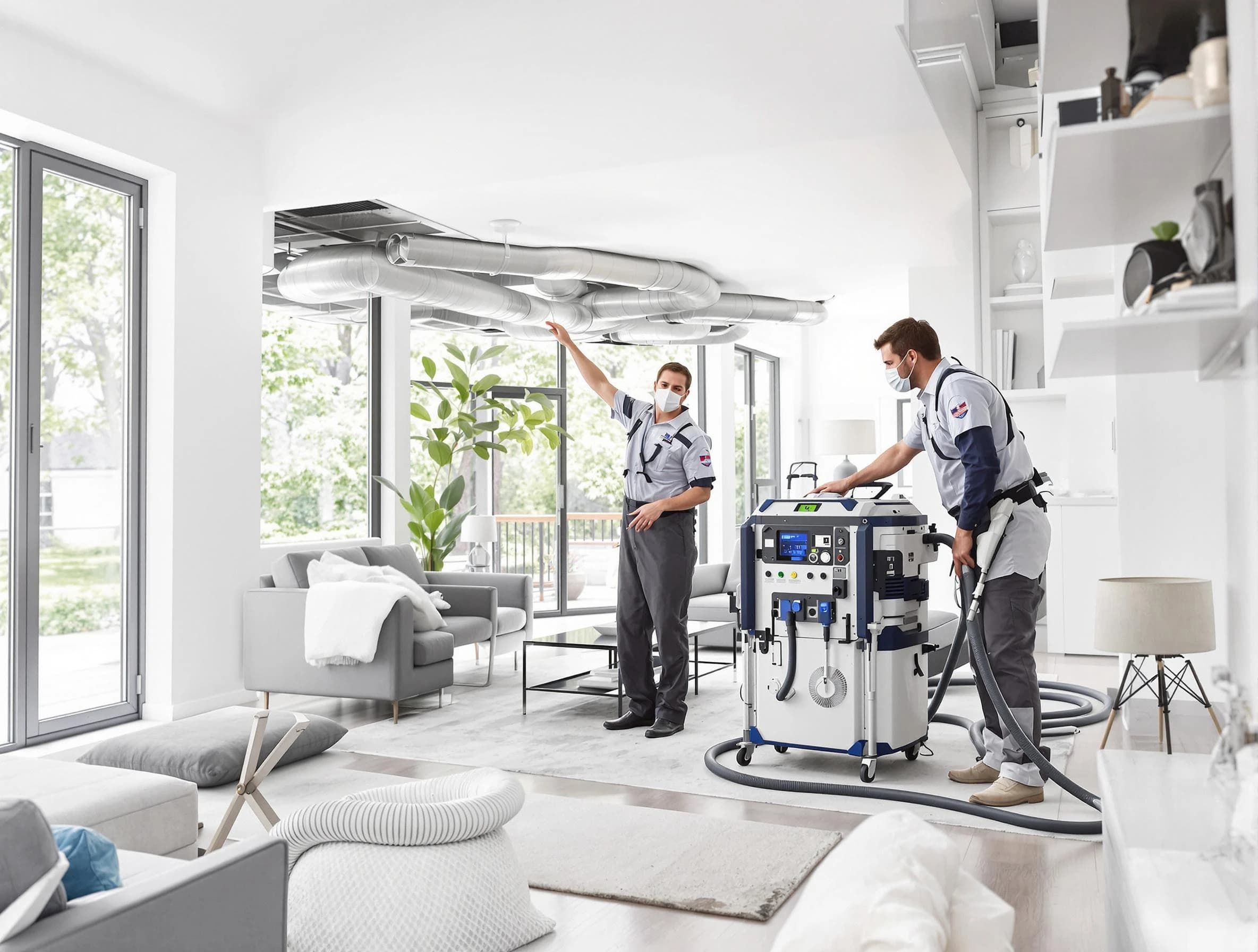 Blackstone Air Duct Cleaning professional conducting pure air duct cleaning with state-of-the-art equipment in Blackstone