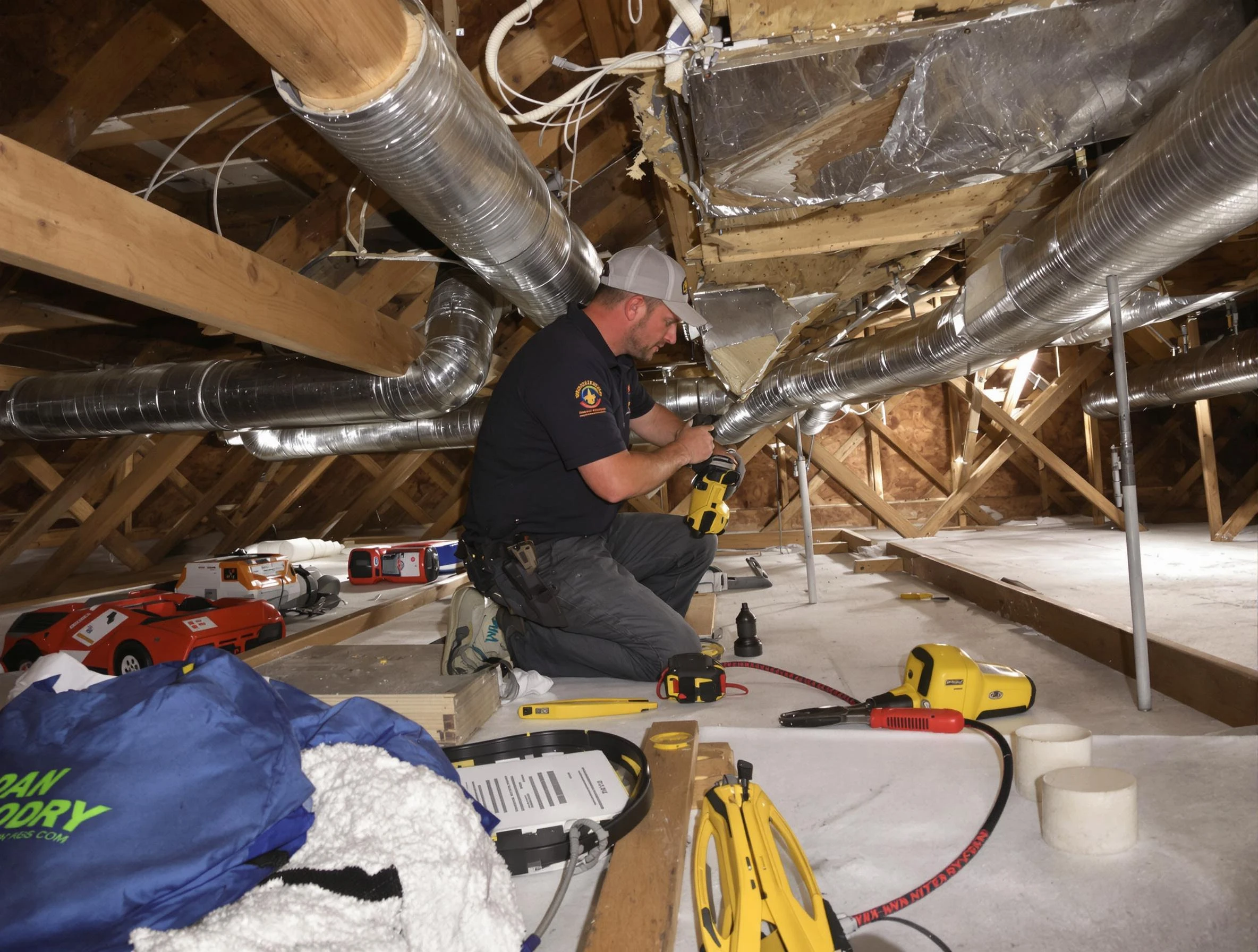 Professional air duct repair by Blackstone Air Duct Cleaning in Blackstone