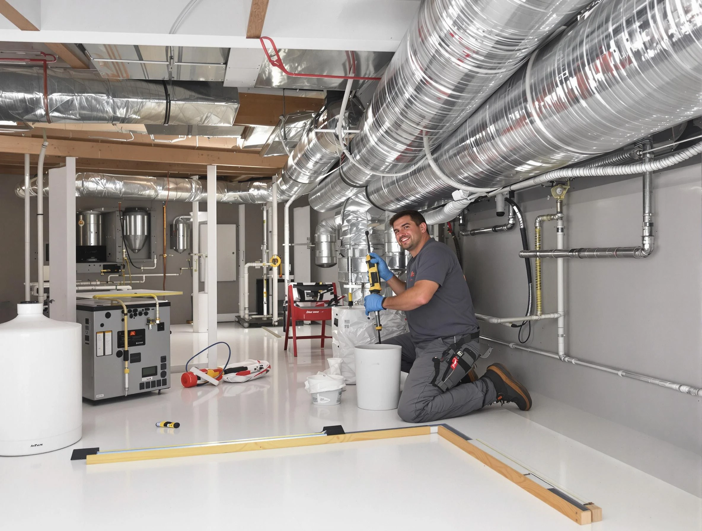 Professional duct sealing service by Blackstone Air Duct Cleaning in Blackstone