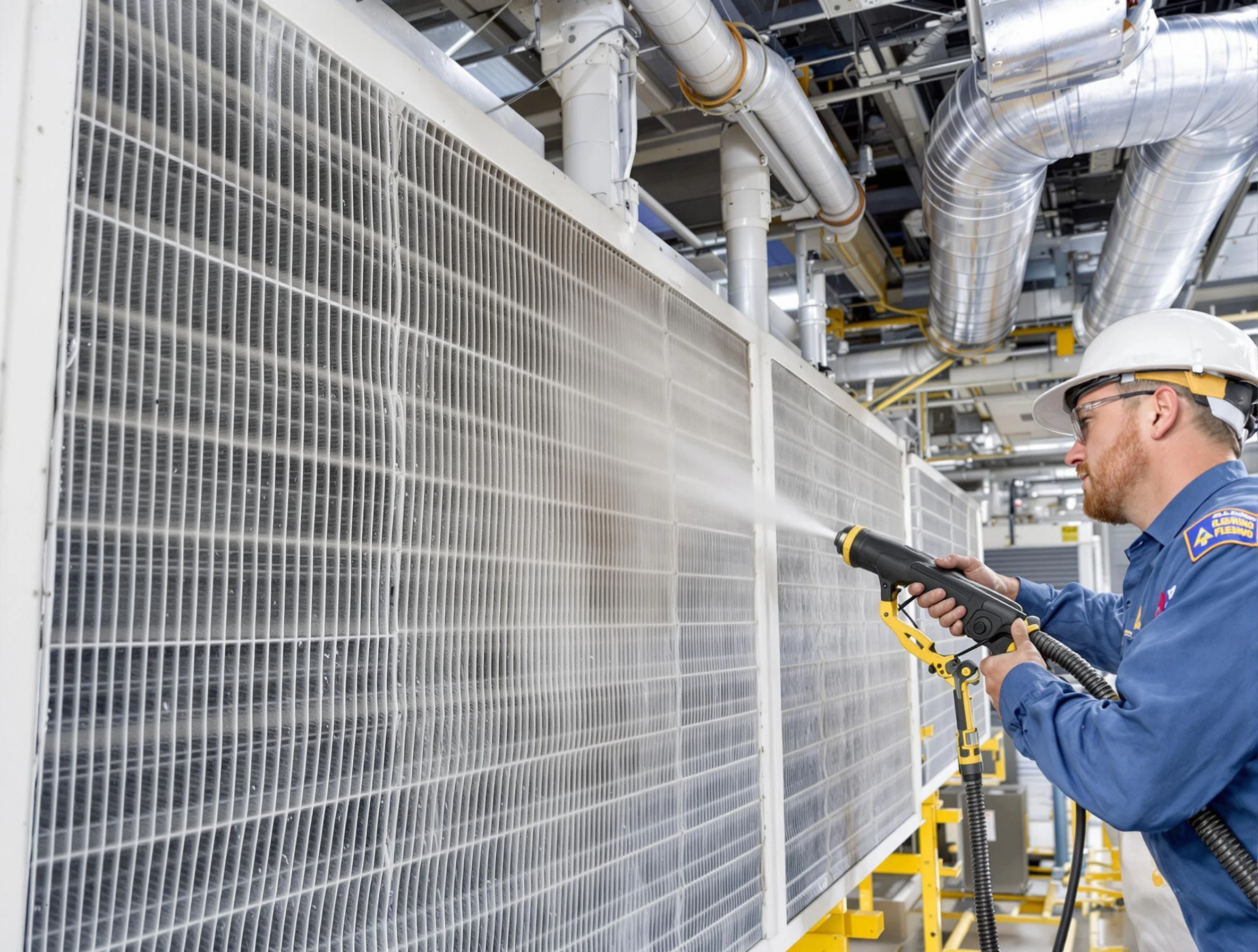 Professional commercial coil cleaning by Blackstone Air Duct Cleaning in Blackstone