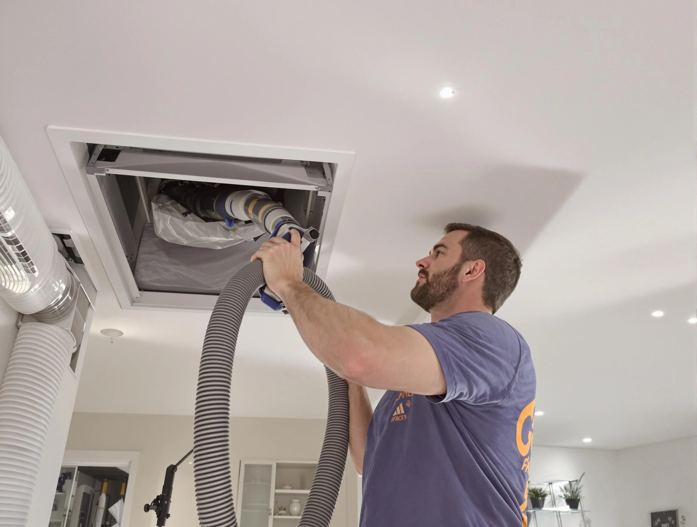 Precision indoor duct cleaning by Blackstone Air Duct Cleaning in Blackstone